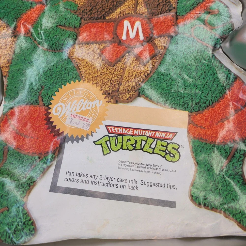 Vintage 1989 Wilton TMNT Michelangelo Cake Pan Teenage Mutant Ninja Turtle bake